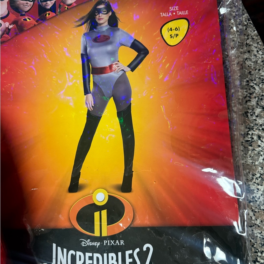 Disney Incredibles 2 Superhero Costume - Gray & Black